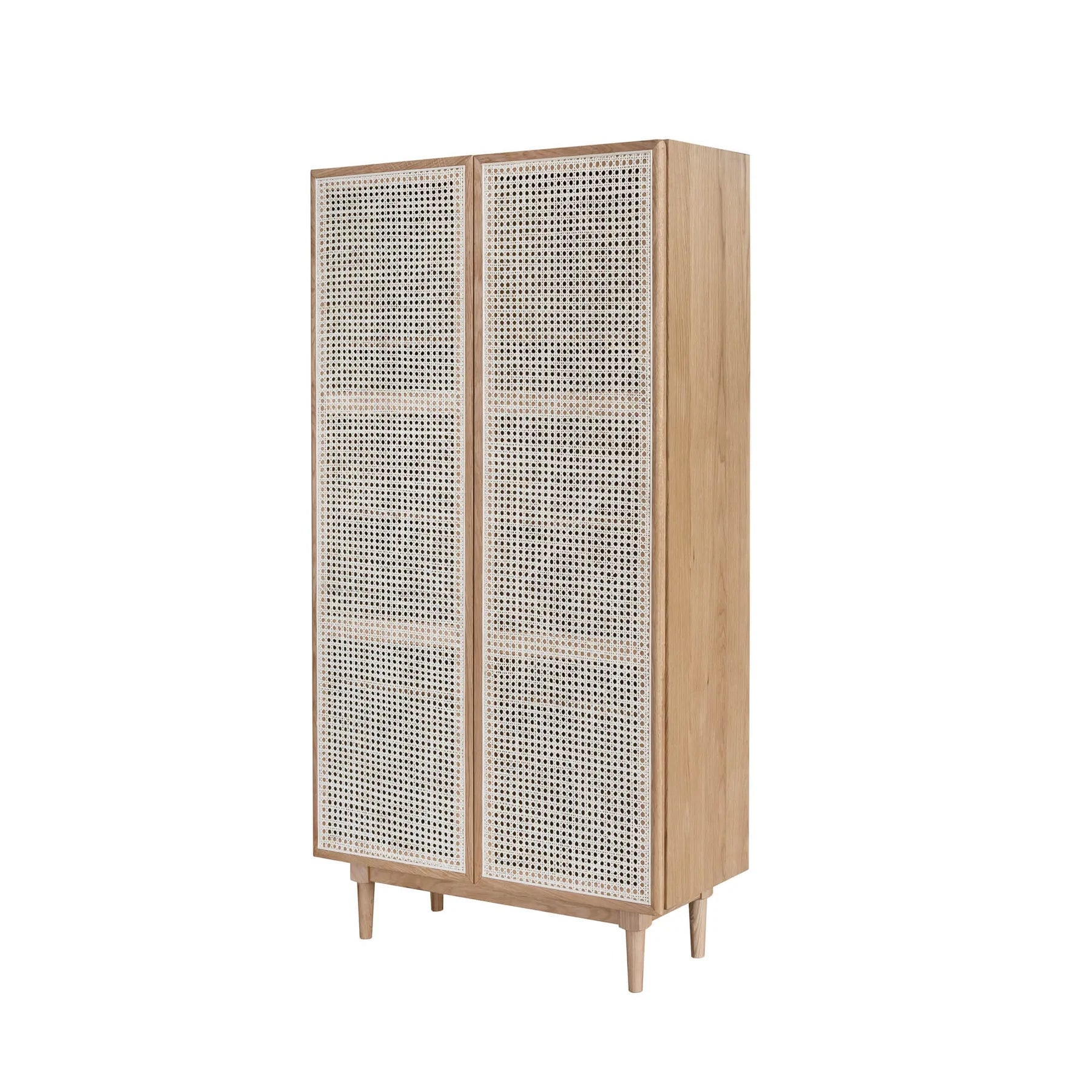 Picture of Cane Bookcase With Full Doors