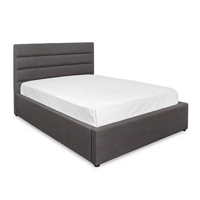 Justin King Bed - Dark Greige