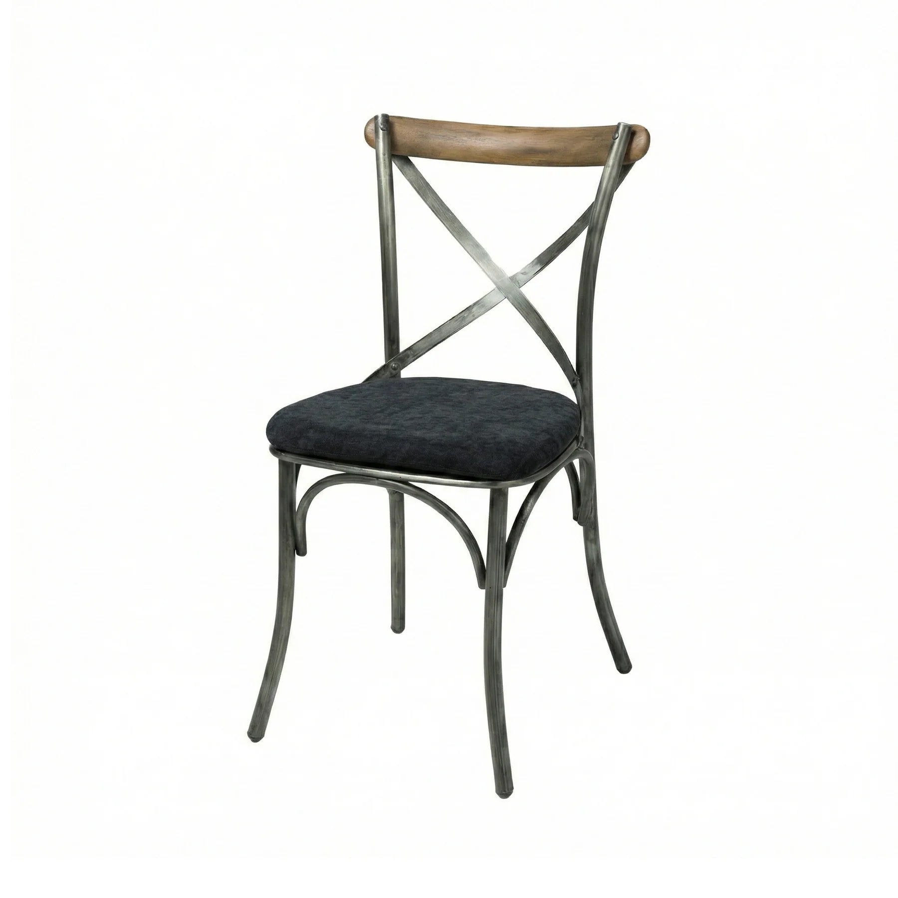 Picture of Metal Crossback Chair with Fabric Cushion