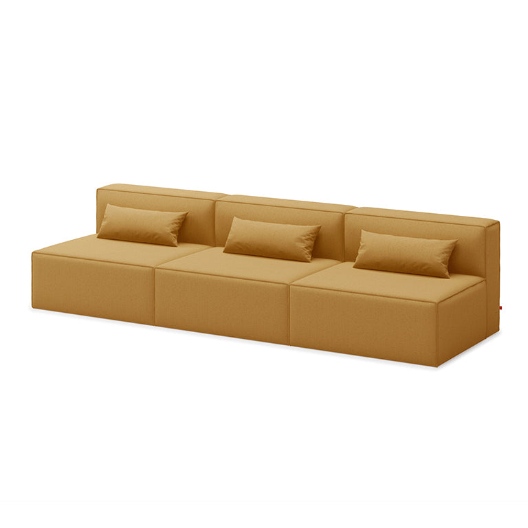 Mix Modular 3-Piece Armless Sofa - Fabric