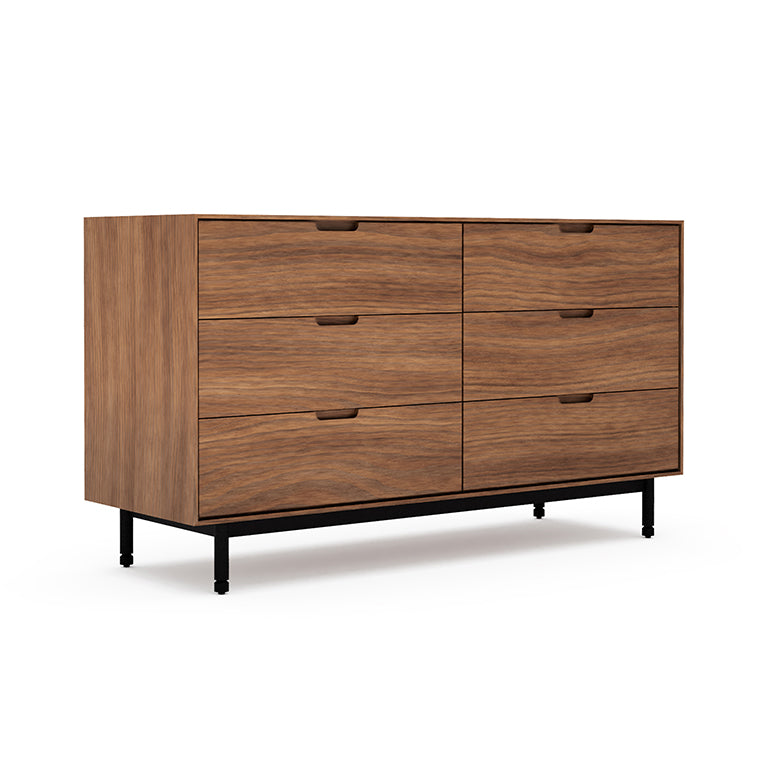 Munro 6 Drawer Dresser - Walnut