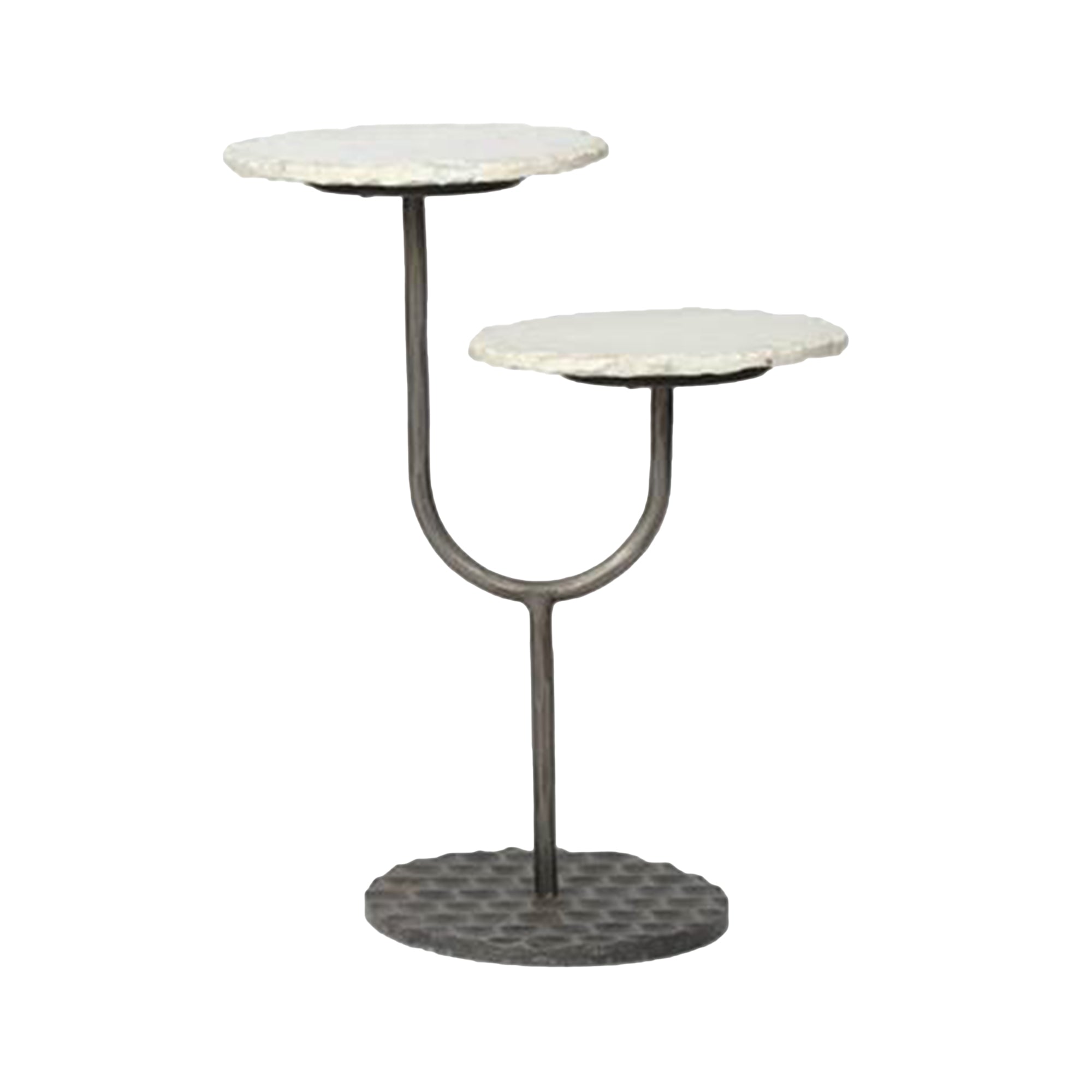 Picture of Portia Side Table - White Marble