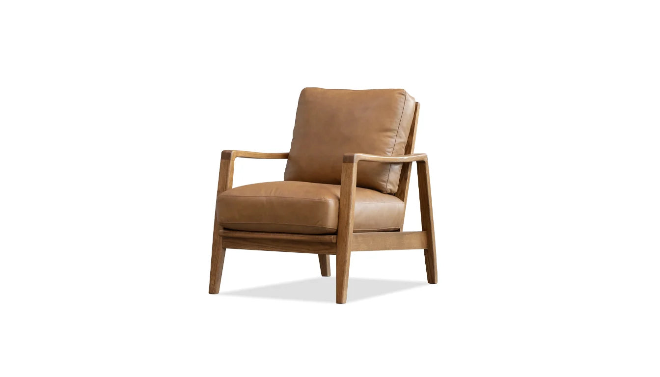 Picture of Craftsman Lounge Chair - Butternut Leather