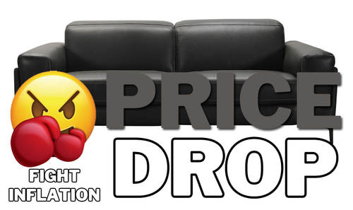 Godet Sofa PRICE DROP - Leather SPL