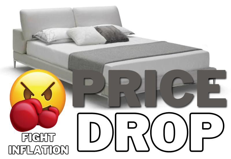 Picture of Orsted Queen Bed PRICE DROP - Fabric & Leatherette