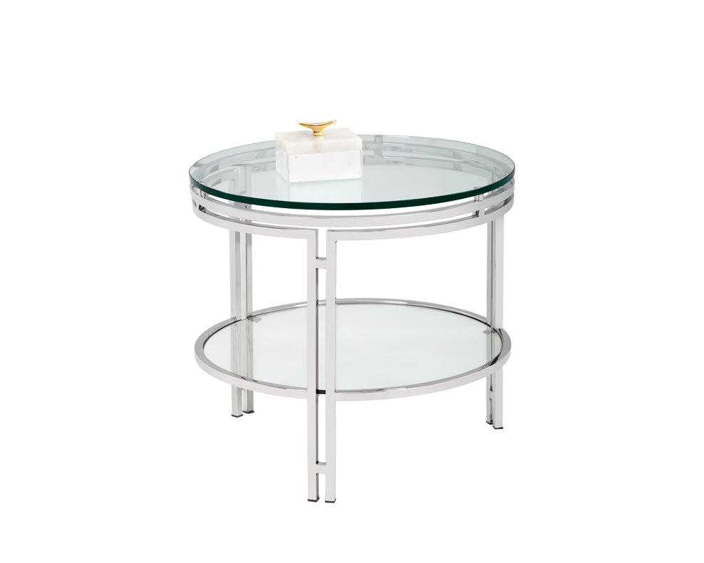 Picture of Andros End Table - Polished Steel