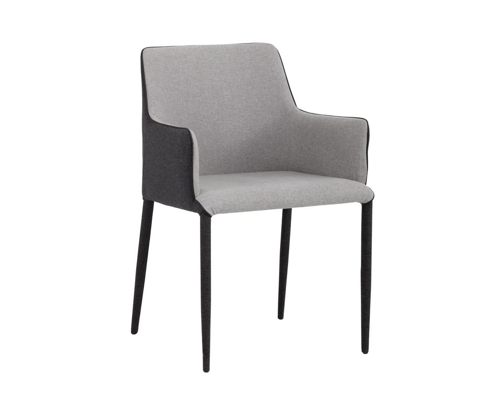 Picture of Renee Dining Armchair - Armour Grey/Dark Slate