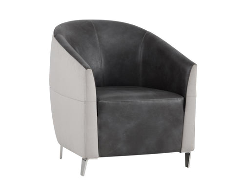 Bronte Lounge Chair - Piccolo Dove/Overcast Grey