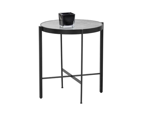 Willem End Table - White Marble