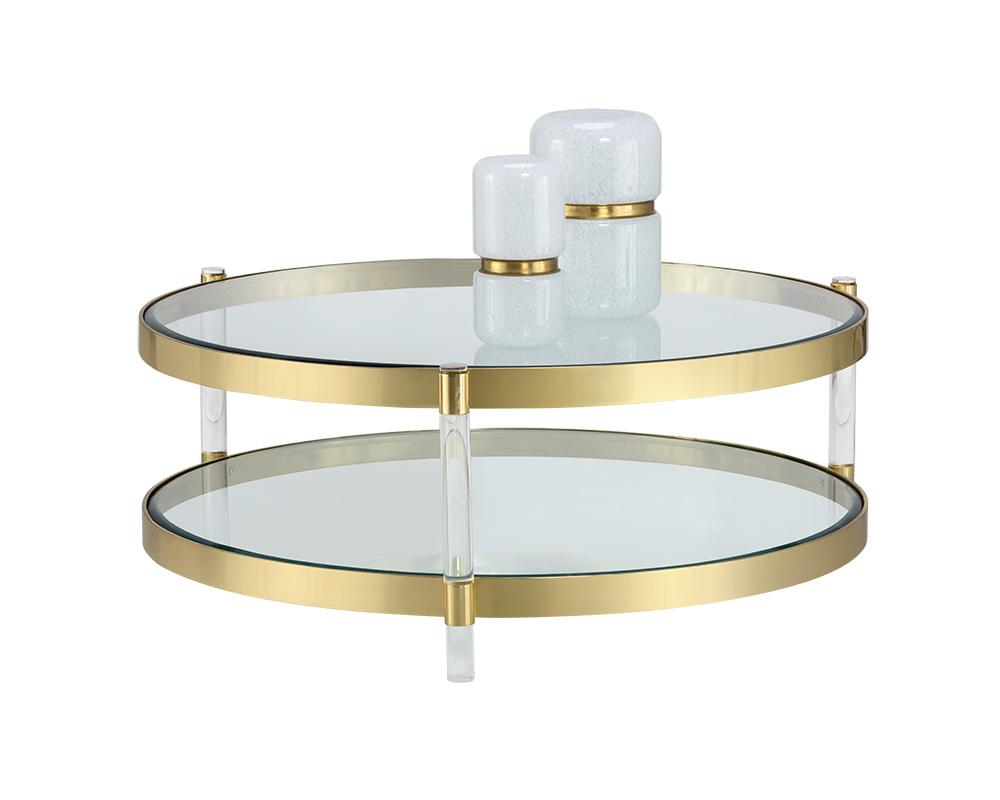 Picture of York Coffee Table - Brass