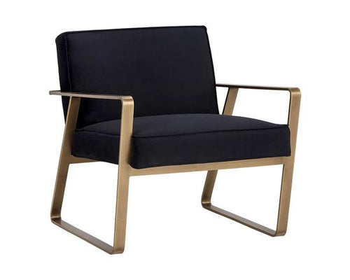 Kristoffer Lounge Chair - Abbington Black Fabric