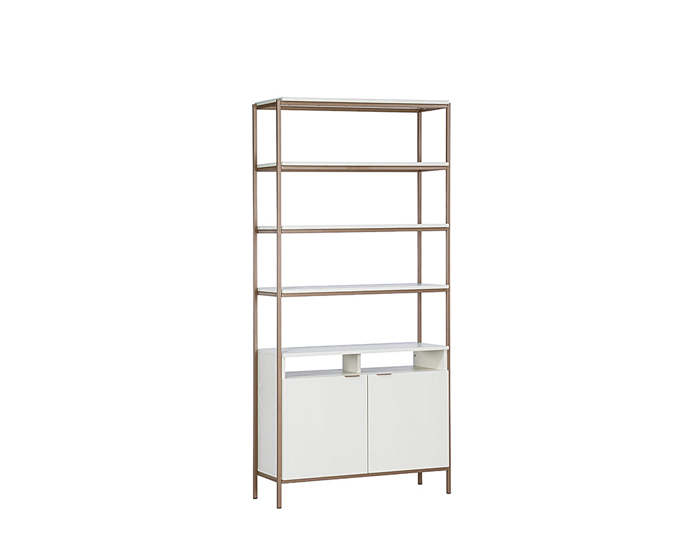 Picture of Ambrose Modular Bookcase - Large - Champagne Gold/Cream