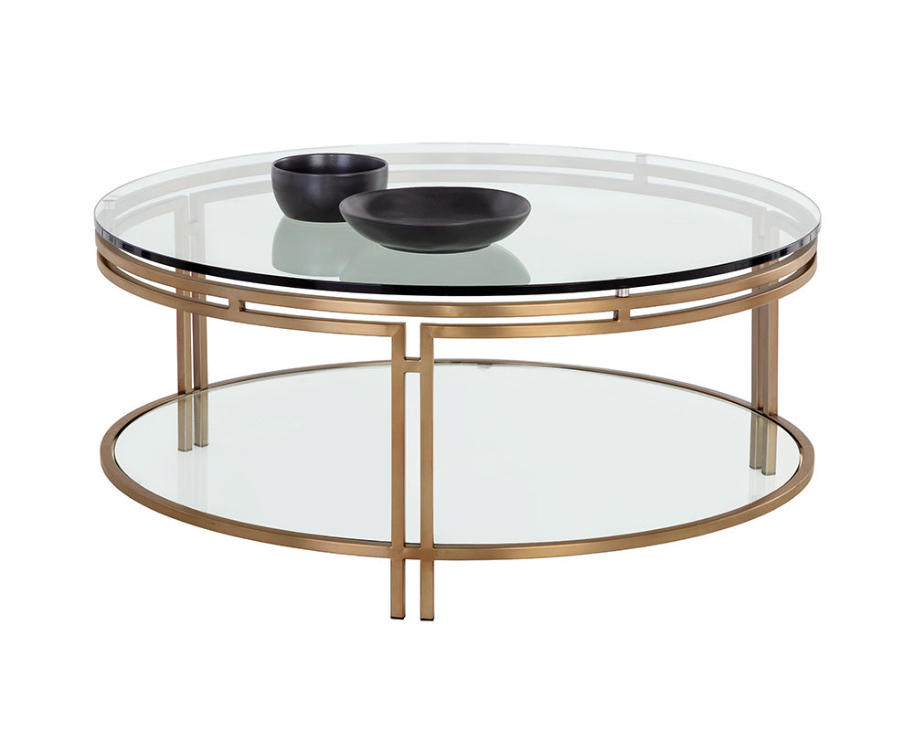 Picture of Andros Coffee Table - Antique Brass