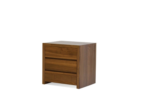 Blanche 3-Drawer Night Table - Walnut
