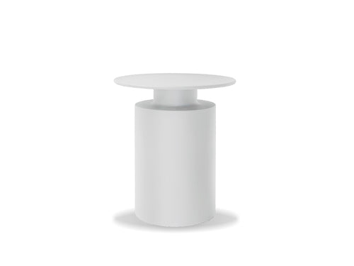 Rook End Table - Matte White