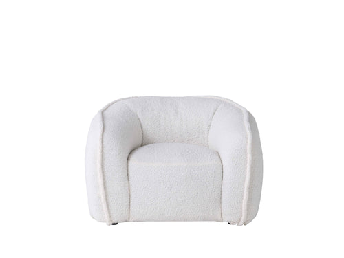 Duffy Swivel Occasional Chair - Cream Bouclé