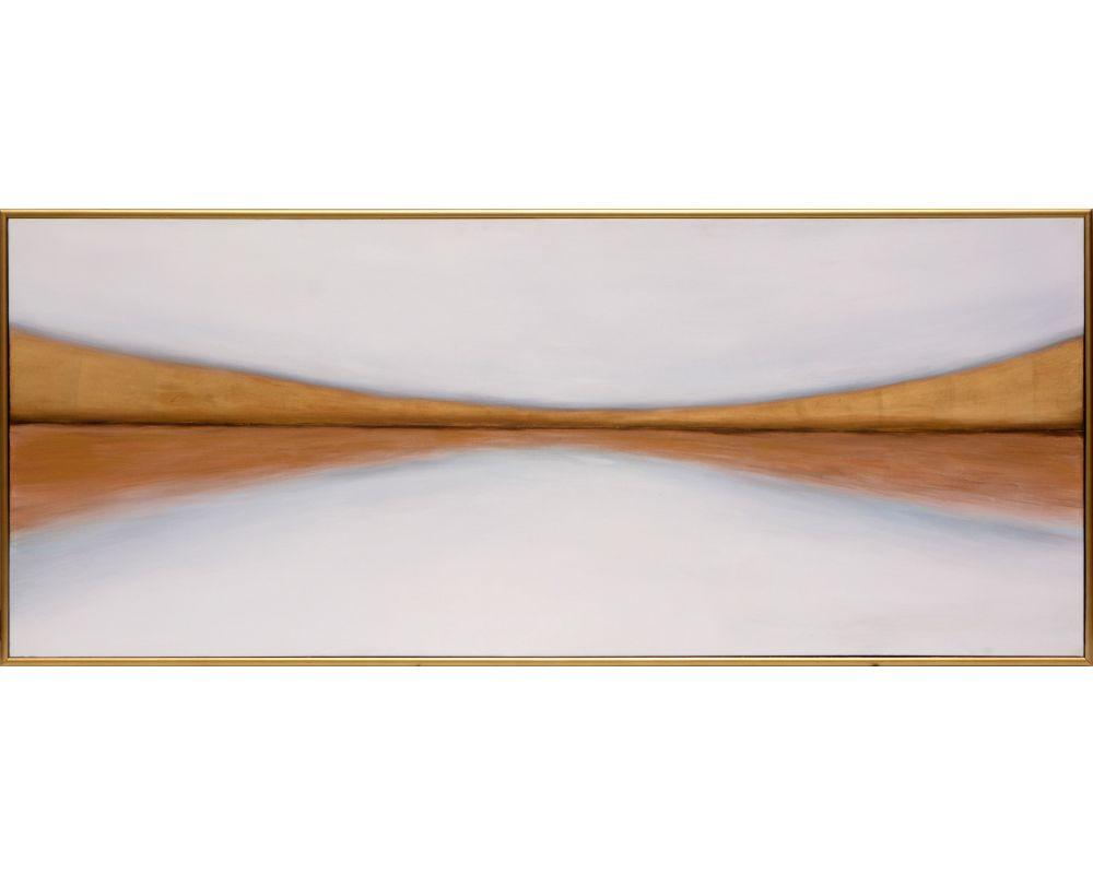 Picture of Golden Outlook - 72" X 30" - Gold Floater Frame