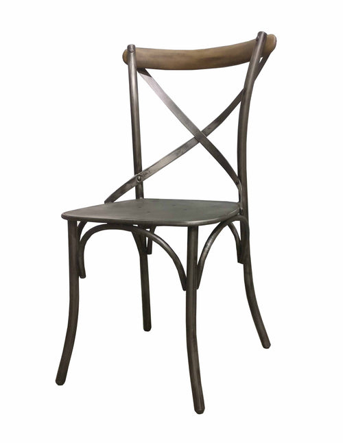 Metal Crossback Chair (2/box)
