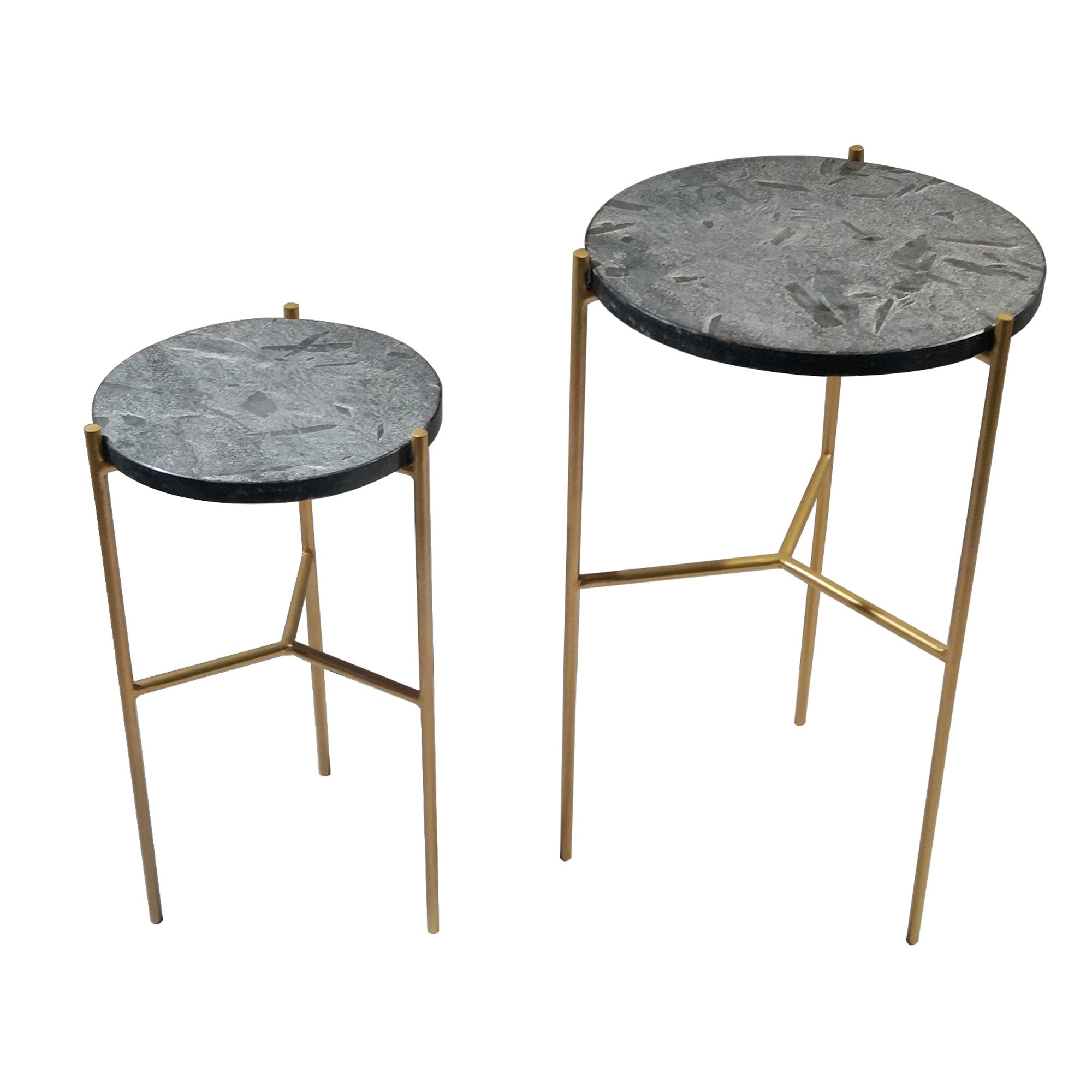 Picture of Earth Wind & Fire Valencia Marble Side Table, Set of 2