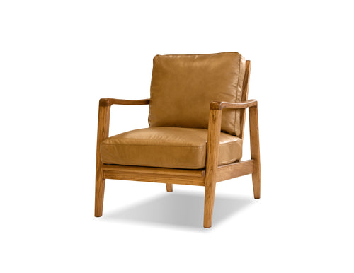 Craftsman Lounge Chair - Tan Leather
