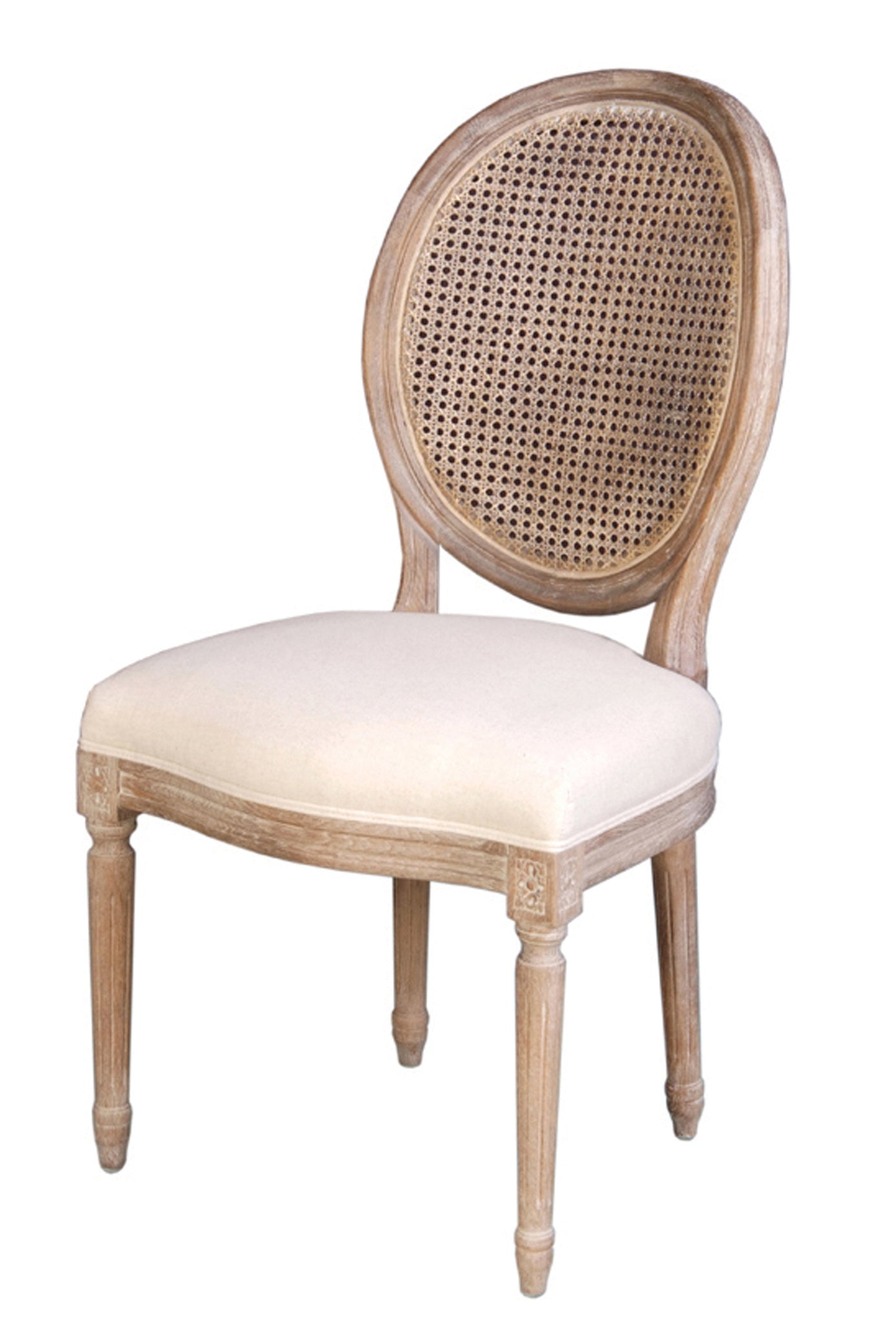 Picture of Napoleon Dining Chair w/ Cane Back- Antique Linen