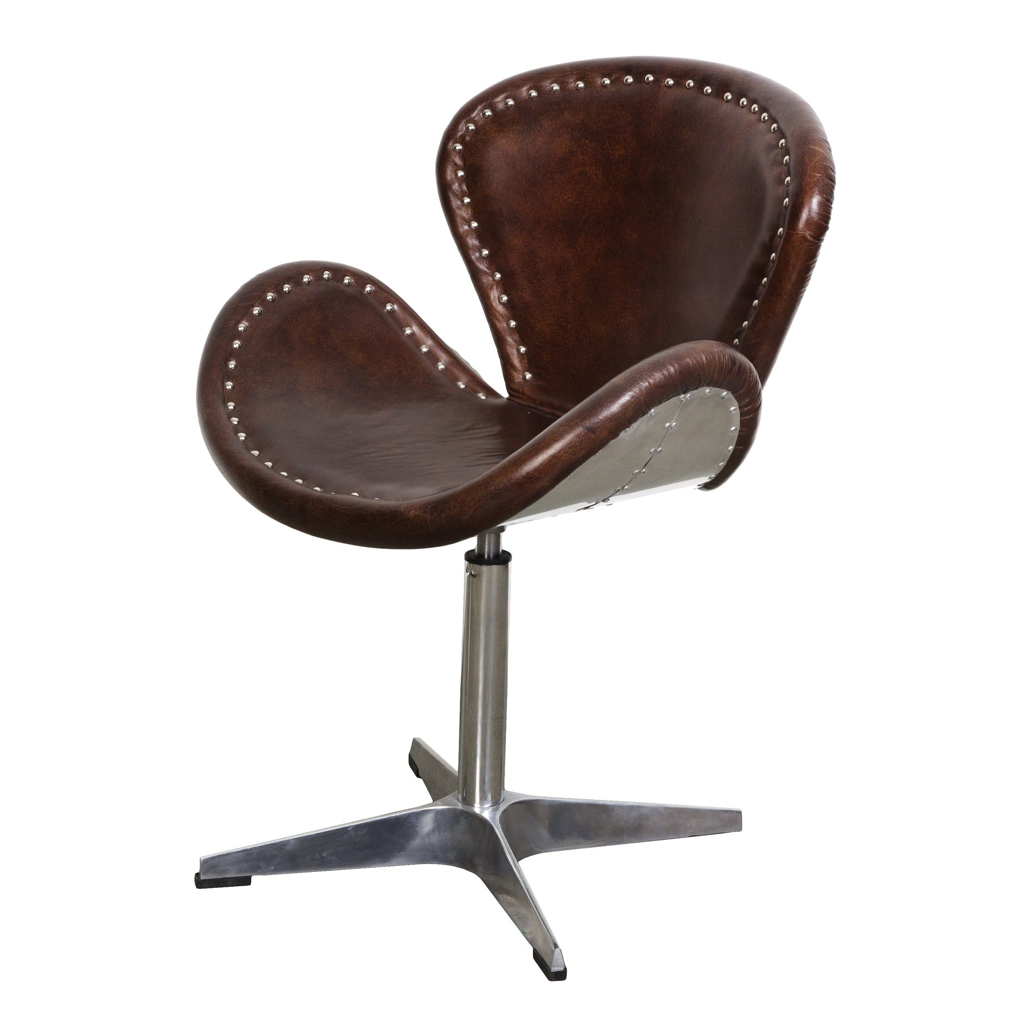 Picture of Mercury Swivel Chair - Vintage Brown Leather
