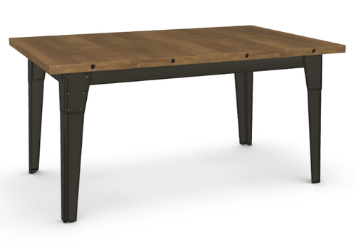 Tacoma Extendible Dining Table - Solid Distressed Birch w/ 2 Leaves