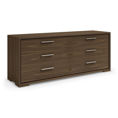 Dark modern solid wood double dresser